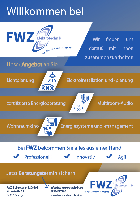 FWZ Elektrotechnik Broschüre Vorschau